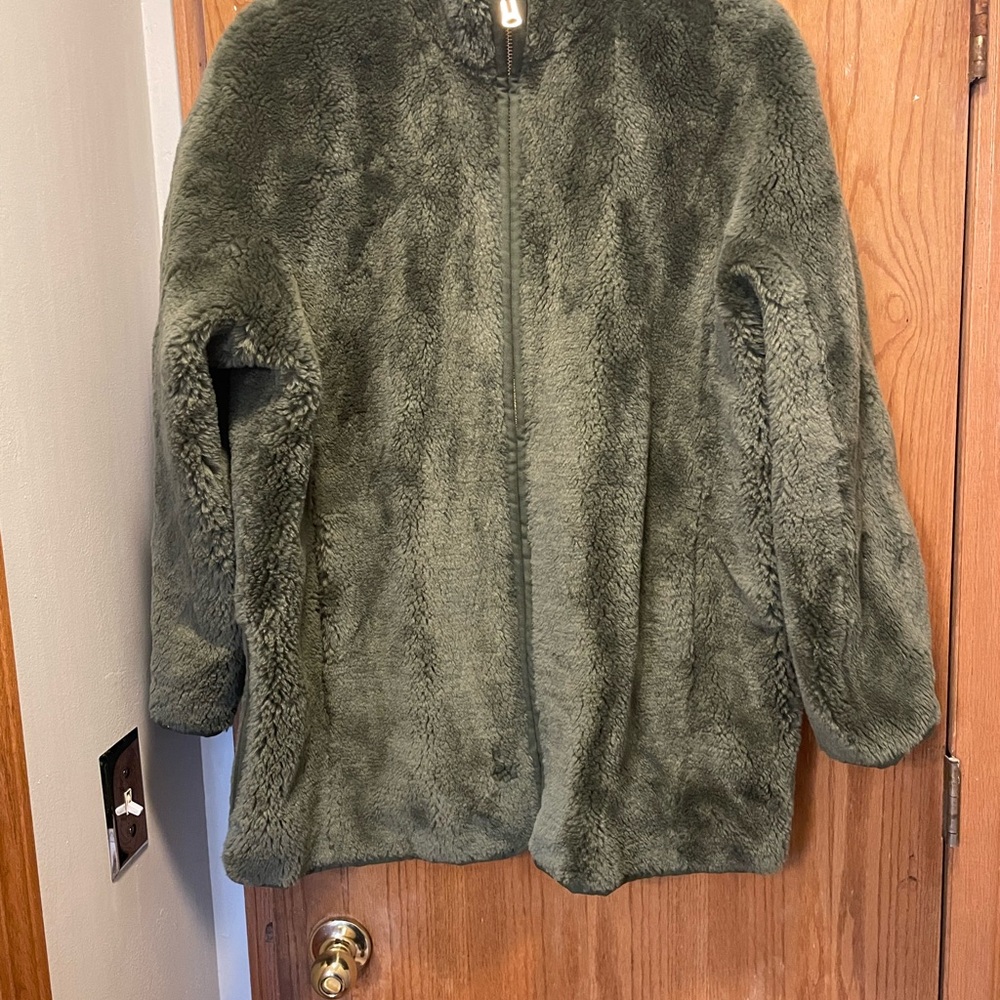 Womens teddy faux fur coat